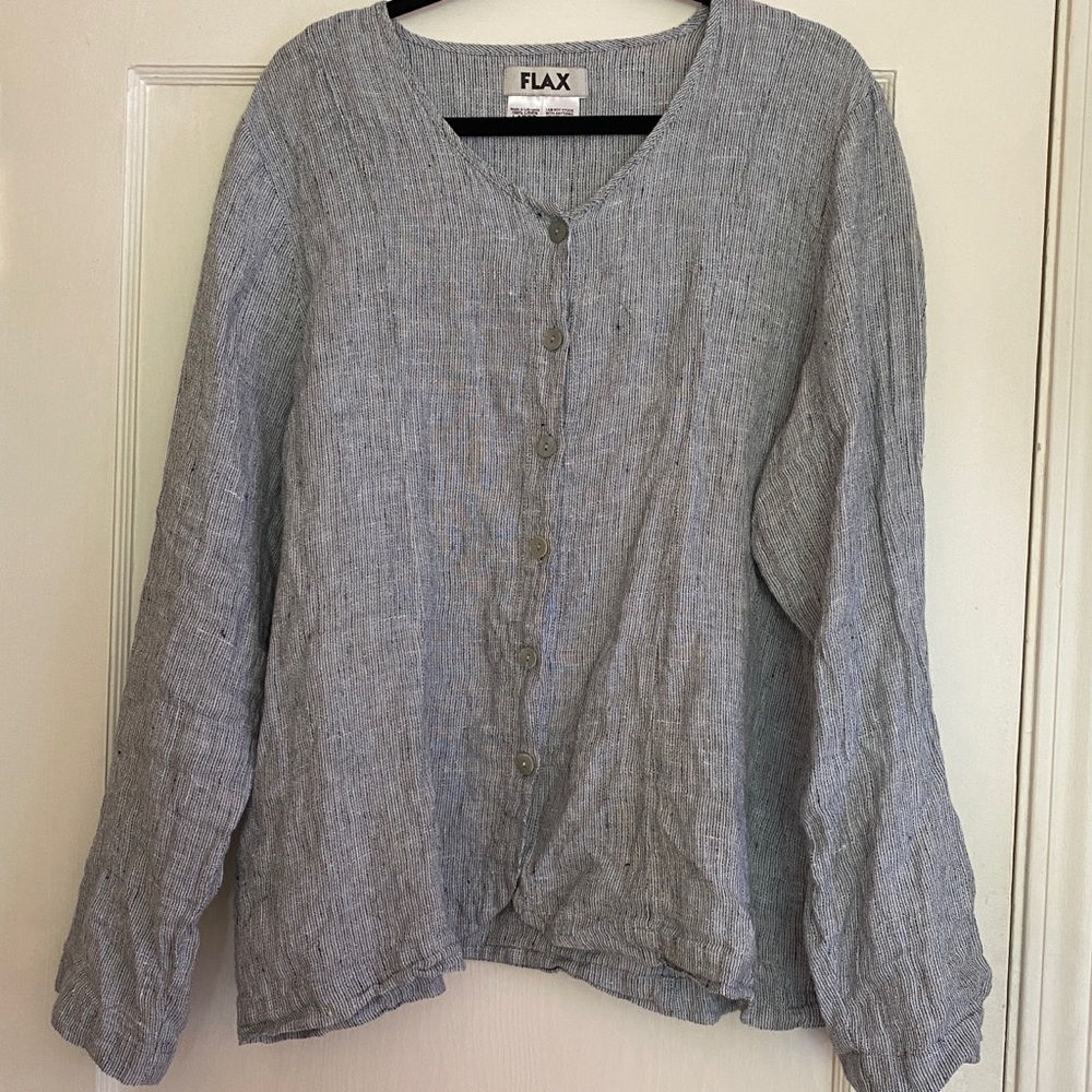 FLAX button down